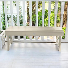 highwood AD-BENN4-WAE Weatherly Backless Bench, 4-Feet, Whitewash
