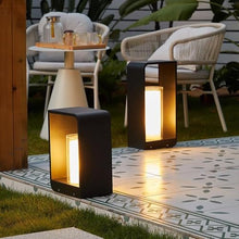 KISAD Waterproof Pillar Lamp Modern Landscape Path Light Garden Lawn Lamp Pathway Light LED Bollard Lighting Fixture Outdoor Waterproof Floor Lamp for Patio Yard Walkway(30cm/11.8in)