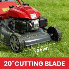 173CC Self Propelled Gas Lawn Mower with Bag[Foldable] - Easy Start, 3 in 1 Multi Functional Gas Powered Push Lawn Mower with 60L Grass Tank for Yard Garden, Self-Propelled Rear Wheel System, 20 Inch