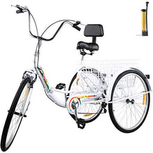 Bkisy Adult 7-Speed Tricycle White