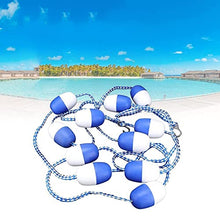 HDYZJQ Indoor Outdoor Swimming Pool Safety Rope, Deep Shallow End Divider Line with 2 Pre-Assembled Stainless Hooks and Buoy Ball, Wave-Proof Pool Floating Rope(11m/36ft)