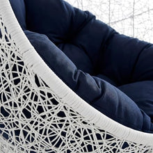 Outdoor Escape White Outdoor Patio Lounge Chair Without Stand, Contemporary Design, Cushioned Seating, Durable Frame, Perfect for Outdoor Living