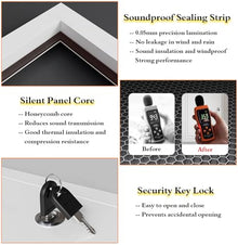MLYAYE Insulated Attic Access Door Panle Aluminum with Safety Lock, Commercial Flush Mount Utility Inspection Cover Plate for Drywall, Water Service HVAC Concealed Dooes(91 x 102 cm/36 x 40 in)