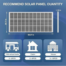 KZZAAO 300W Solar Panels 45'' Mount for 12V/24V System MC4 Connectors for Home, RV, Roof, Boat, Camping and Other Off-Grid