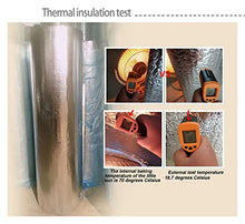 MUYUNXI Double Bubble Foil 4-5mm Reflective Foil Insulation, Vapor Barrier Insulation Waterproof Engineered Foil for Attic Attic Wall Floor Greenhouse(Size:1x30m(3.2x98.4ft))