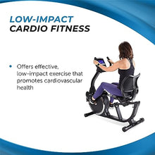 Stamina Magnetic Recumbent Exercise Bike 845 Black and Chrome
