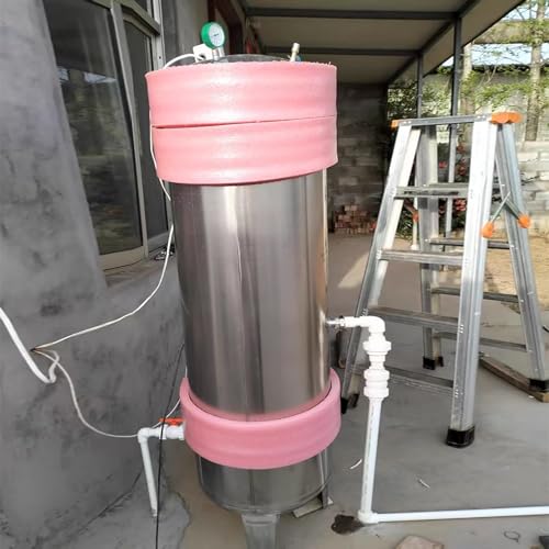 Stainless Steel Well Pressure Tank, with Cleaning Port and Insulation Foam,for Well Pump Water Supply, Pressurization, Storage((135x60cm/53x23in)400L/105Gal)