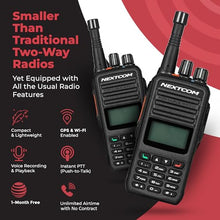 NEXTCOM NXT60 Long Distance LTE Walkie Talkies 2-Pack Black