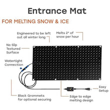 DRemdo 1/2/3/4 Pack Heated Snow Melting Mats with Timer