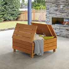 Alaterre Furniture Outdoor Coffee Table, Brown, 32” x 15”