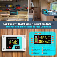 LANDERPOW 4000 Watt Inverter Pure Sine Wave 12V DC to 110/120V AC for Home