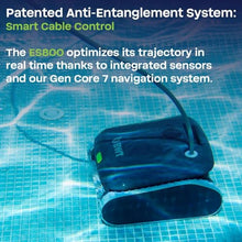 BWT ES800 Corded Pool Robot - Automatic Robotic Pool Cleaner with App Control, 4000 GPH Suction, Smart Gyroscopic Navigation, Wall & Waterline Scrubbing for Pools up to 49 Ft
