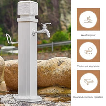 XYIANG Freestanding Garden Water Column with Faucet, Durable Anti-Frost Crack Design for Outdoor Irrigation and Washing in Garden Farm Pasture Backyard (114Cm/44.9In)