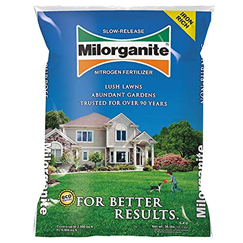 Milorganite Eco-Friendly Slow-Release Nitrogen Lawn Fertilizer 32-lbs.