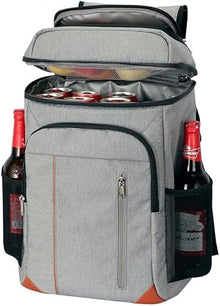 WAGMY Double-Layer Insulation Backpack Large-Capacity Outdoor Picnic Bag Beer Bottle Opener Trolley Ice Bag(D)