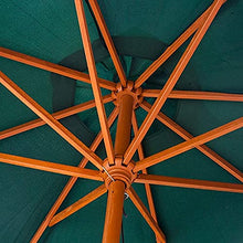 QZQHNYJ Parasol Garden Patio Umbrellas Sun Shade Umbrella Wooden Parasol Foldable Uv Protection Beach Pool Patio Tent Canopy Sun Shelter Tent