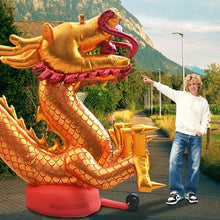 Inflatable Dragon Large Long Inflatable Dragon Decoration Outdoor Chinese New Year Decorations for Party Indoor Outdoor Christmas Garden Yard Decor(2pcs,8M)