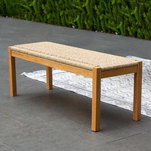 Cambridge Casual Paxton Wood 6-Piece Outdoor Dining Set Natural Teak/All-Weather Wicker Configuration 8 - 6 Seater