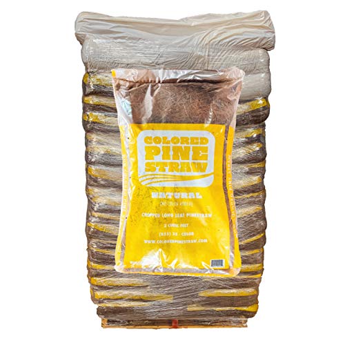 Longleaf Pine Straw - Mulch - Non-Colored - 90 Bags per Pallet - 2,250 Sq. Ft.