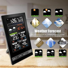 OREKPOT Weather Stations,5 in 1 Wireless Color Forecast LCD Display,Color Screen for Indoor Outdoor Thermo-Hygrometer Barometric Pressure Weather Station for Home