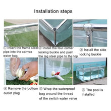 Aquarium Pool Pond with Transparent Clear Viewing Panel and Drain Valve, PVC Canvas Fish Pond with Steel Frame, Large Collapsible Outdoors Tarpaulin, for Fish and Shrimp Breeding(Black,1.5x1x0.6m)