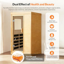 OUTEXER Infrared Sauna Home Sauna Spa Room Chilean Pine Wood 1200W 120v