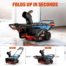 SENIX 60V 21" Cordless Snow Blower, 16000mAh Batteries & Dual Port Charger