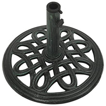 JHNKOJ Home & Garden Item-Umbrella Base Green 40X40X32 Cm Cast Iron