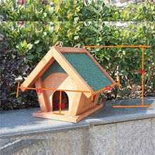 Bird Feeder Wooden Bird Feeder Durable Hanging Wild Bird Feeder for Garden Outdoor Feeding Window Bird Feeders Outdoors