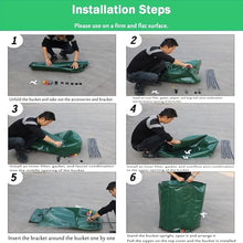 GPDJHRTI Rainwater Barrels, Made of PVC Fabric, Not Easy to Deform Or Age(Green,1000L)