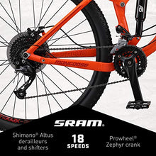 Mongoose Salvo Trail Adult Mountain Bike 29-inch 18-Speed Aluminum Frame Disc Brakes Orange