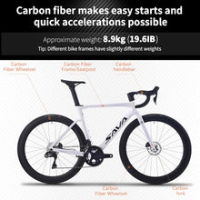 SAVADECK Carbon Siber Road Bike 24-Speed Shimano Ultegra Di2 8170 Black 54cm