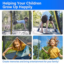 Simple Deluxe 14FT Trampoline with Safety Enclosure and Ladder Blue