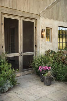 Hinkley Rowley Collection Two Light Outdoor Wall Mount Light Antique Brass