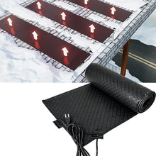 Heated Snow Melting Mats Outdoor, Roof & Gutter De-Icing Heater, Anti-Slip Outdoor Winter Heated Mat for Walkways, Prevention Roof and Valley Ice Dam, 3 in/h Melting Speed(33cm*500cm(13in*16.4ft))