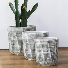 Flower pots Ceramic Plant Pot Extra Large with Tray Flower Pot Planter Creative Multilateral Matte Surface Round Garden Plant Pot Indoor Outdoor Plant Container Floor-to-ceiling Household Flowe (One
