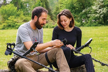 Nokta Double Score Metal Detector for Adults - Fully Waterproof, Rechargeable, Multi-Frequency, Easy-to-Use Detectors for Treasure Hunting (Double Score with BT Headphones)