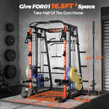 FEIERDUN Smith Machine FOR01 Home Gym Power Cage Orange