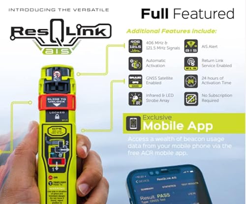 ACR RESQLINK AIS Personal Locator Beacon PLB-450 Yellow