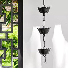 WKNHHL Rain Chain, for Villa Yard Gutter Downspout, Copper, Outdoor Eaves Drainage Rain Collector Chain, Decorative Chime,150cm (5ft)