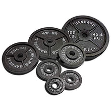 CAP Barbell 300 LB Cast Iron Olympic Weight Set with 7’ Olympic Bar Black Plate with 7 ft Silver Bar