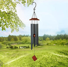 Wind Chimes for Outside - 24 Inch Wind Chimes with 5 Tubes DIY Pendants for Outdoor Garden Patio Decor Wind Chime Gifts for Mother Father Neighbors Christmas (Color : Gold) (Silver)