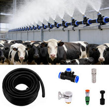 Drip Irrigation System Cattle/Pig/Chicken Farms Cooling Equipment, Automatic Misting System for Dust Removal/Humidification, Site Fence Watering Sprinkler Kit