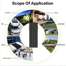 6 * 200 W Solar Panel Kit, Flexible Bendable 30° Solar Panels, Monocrystalline Solar Battery Charger with Controller, IP67 Waterproof for Camping, Boat, RV, Car