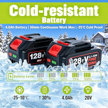 Cordless Snow Blower Plus, Electric Snow Blower 40V, 3500 W Brushless Motor, 20" Snow Removal Width, 25ft Casting Range, Adjustable Chute for Courtyard and Entryway