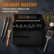 Chery Industrial 43-Inch 6-Burner Outdoor Propane Gas Grill, 85,000 BTU