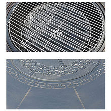 Outdoor Charcoal Grilled mesh cast Aluminum Round fire Pit Table Multifunctional anticorrosive one Table Dual Purpose Barbecue fire Pit