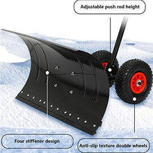 Roller Snow Shovel Height-Adjustable Snow Blower Snow Plow Working Width 74CM Used for Snow Removal on Driveway Garden Sidewalk
