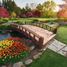 SamsGazebos 6' Treated Moon Bridge Brown