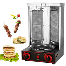 YXCUSAM Vertical Broiler,Shawarma Machine, Rotating Doner Kebab Grill, Propane Gas Stainless Steel Rotisserie, for Commercial Home
